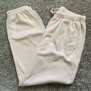 OLD NAVY pink high waisted boyfriend jogger